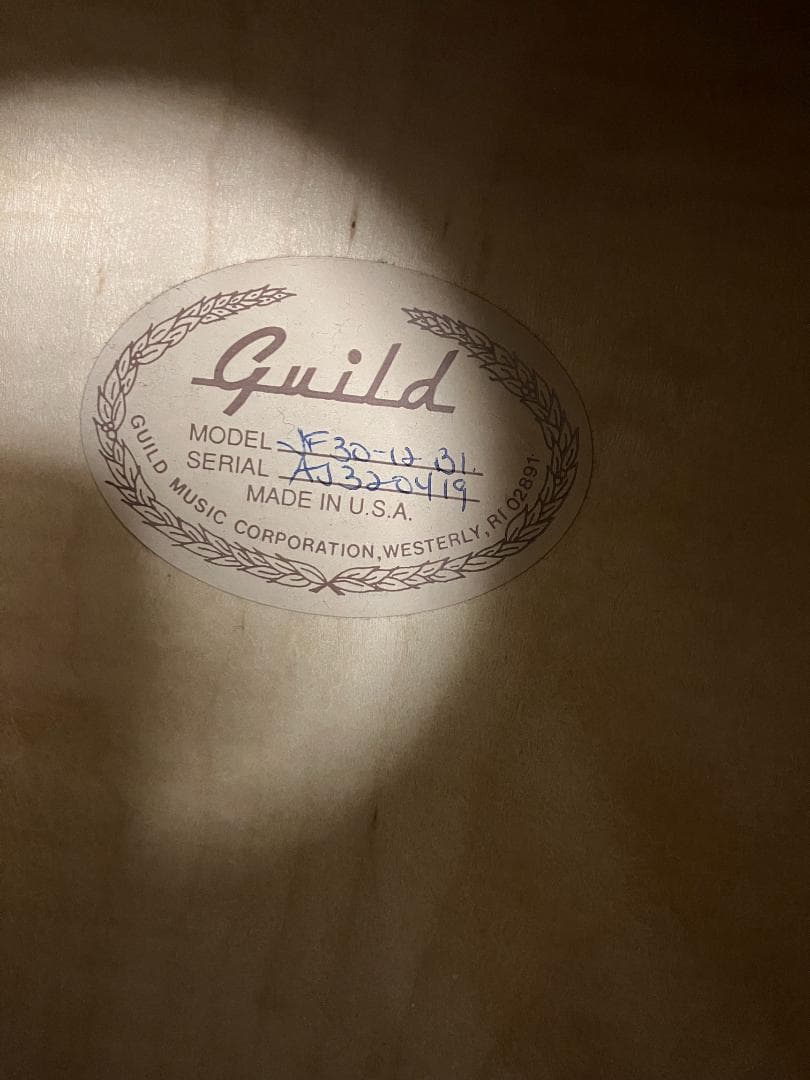 Guild JF30-12 12弦ギター 1995年製　made in USA