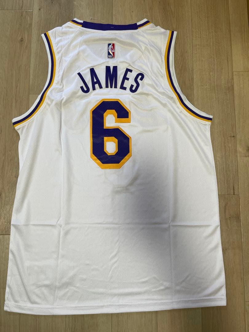 Lakers James ユニフォーム 白 L,lakers,lebron