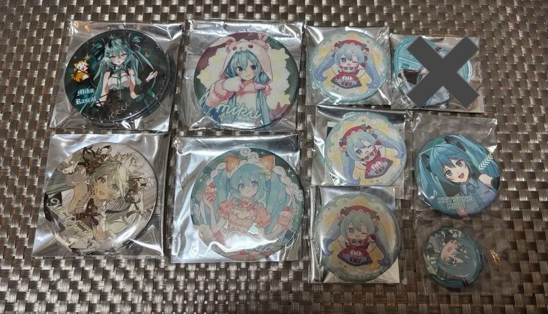 初音ミク 缶バッジ10点/39cultureラスカルXmasシンフォニー くじ