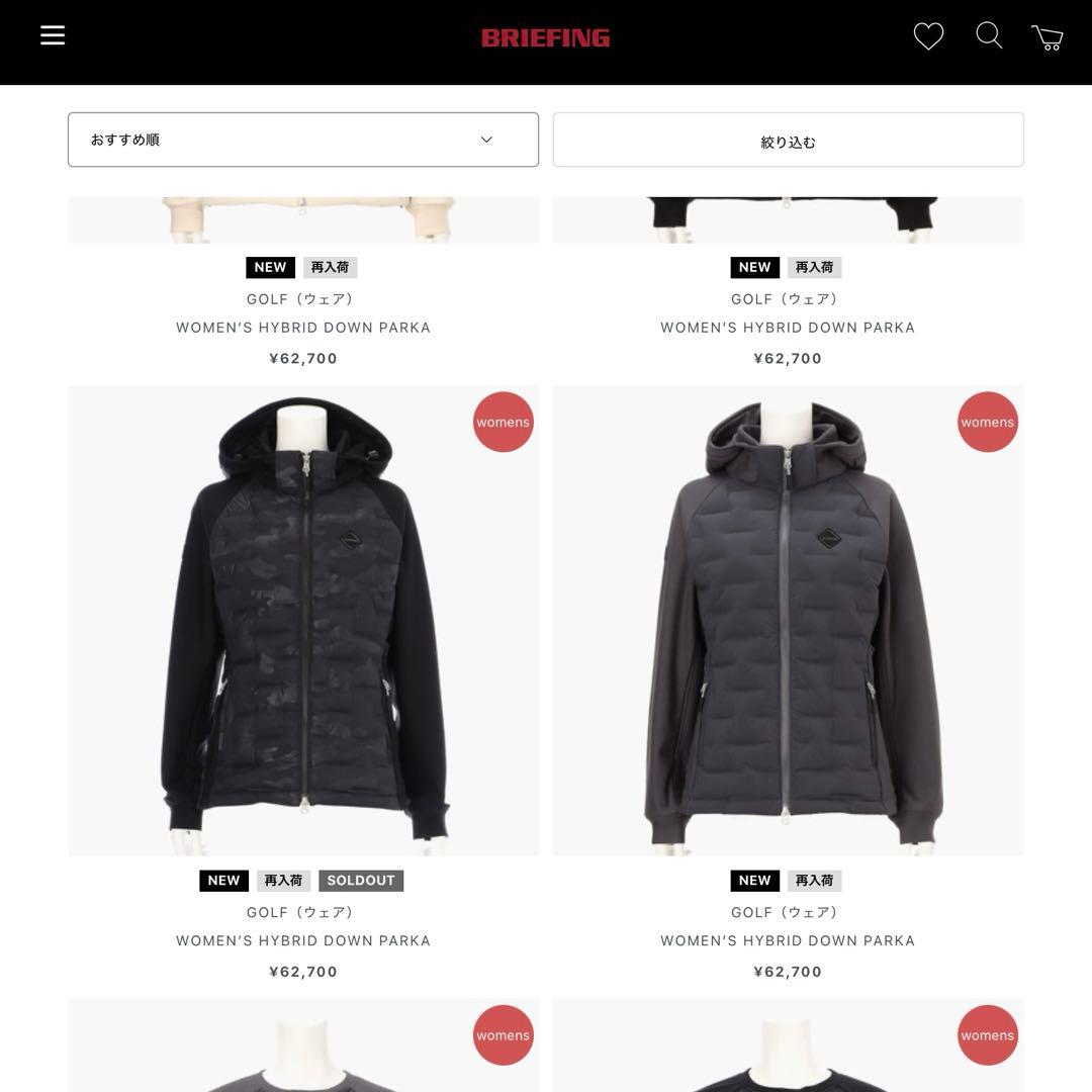 新品　BRIEFING WS HYBRID DOWN PARKA M