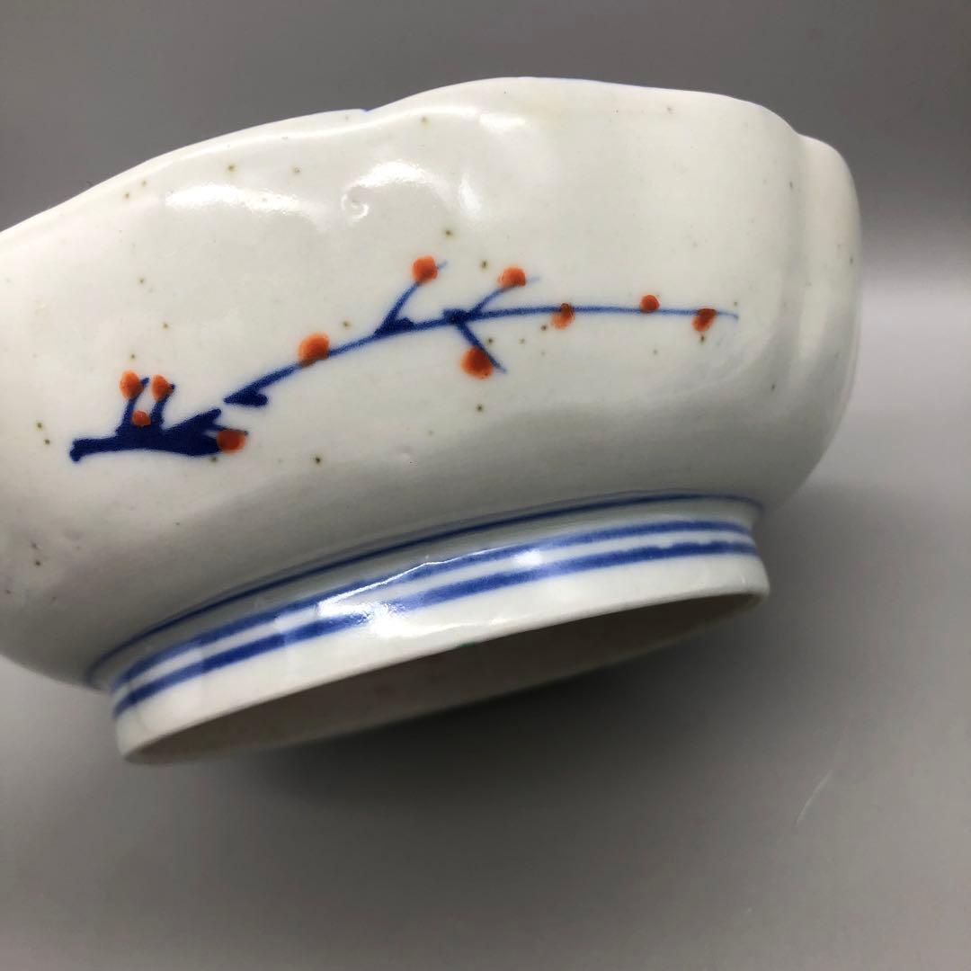 明治旧家蔵出し古伊万里富士山金彩鉢ボウルなます皿15cm4個アンティーク食器