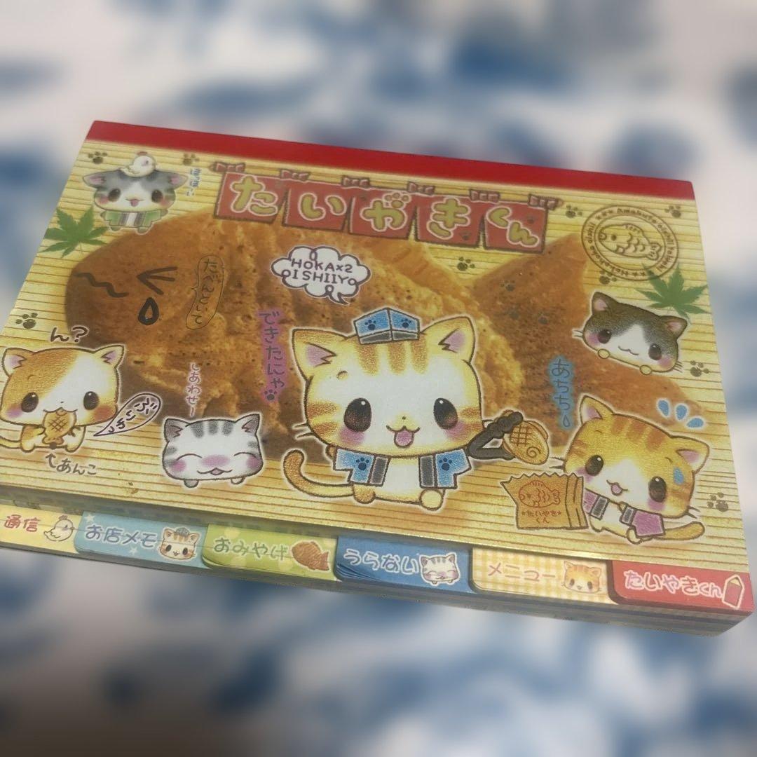 【レトロ】【平成】【レア物】　猫　メモ帳　クーリア　たいやきくん