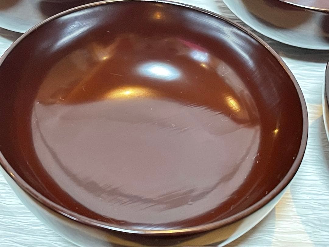 天然木　漆器 吸物椀 10客　金蒔絵 骨董 時代物 アンティーク②150