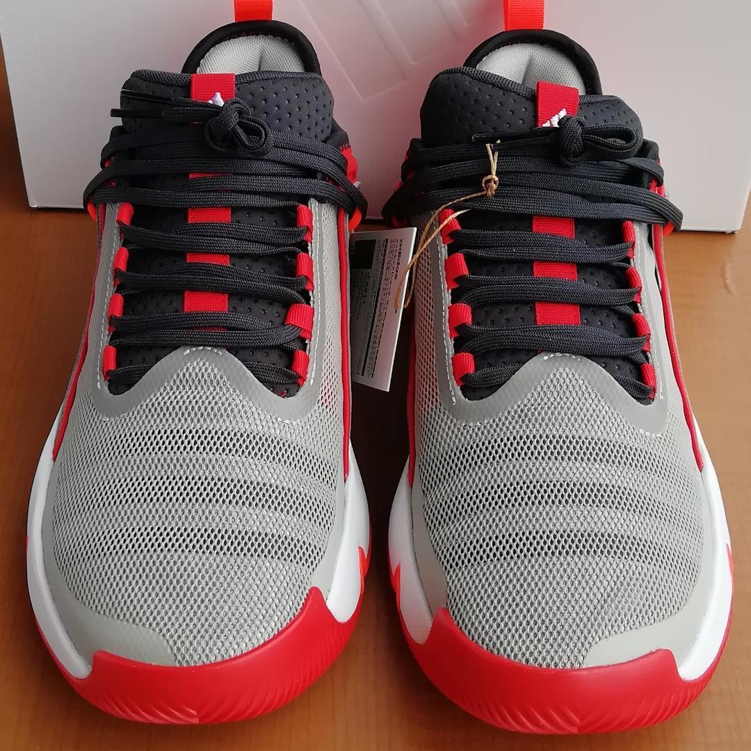 【新品】adidas　28cm　バスケットボールシューズ　トレイ ヤング　赤