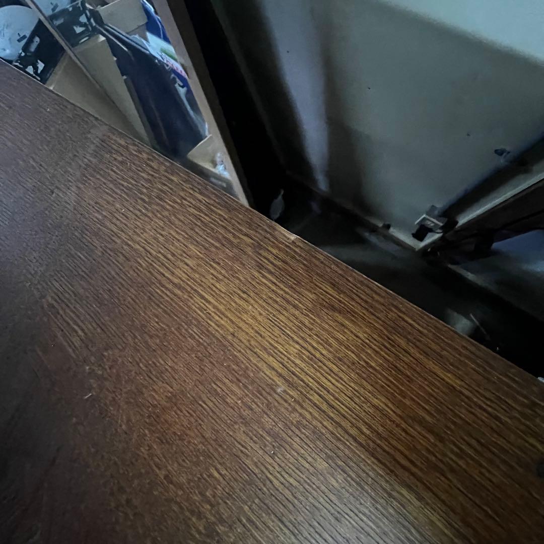 昭和レトロ 茶箪笥 欅 和家具 ガラス戸 飾り棚 高さ約170cm