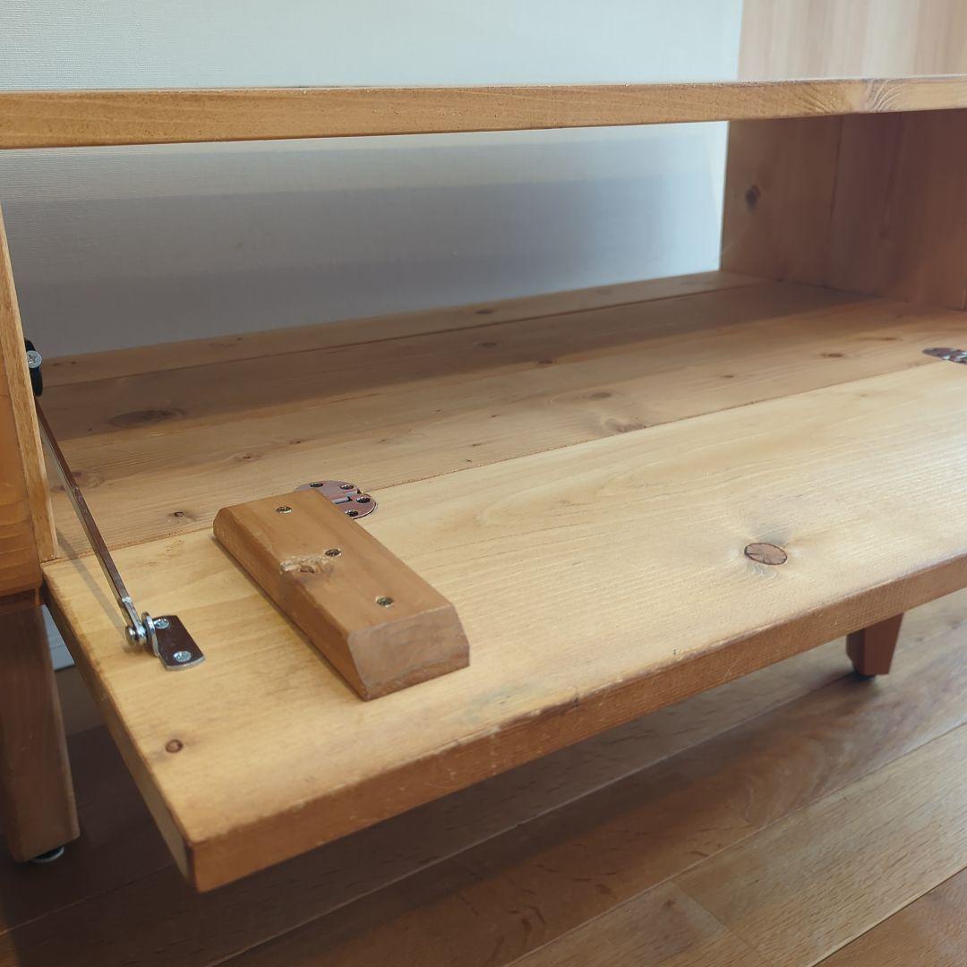 新生活値下げ！ニノミヤ家具製造所　中古　テレビボード150 オーク色　無垢材