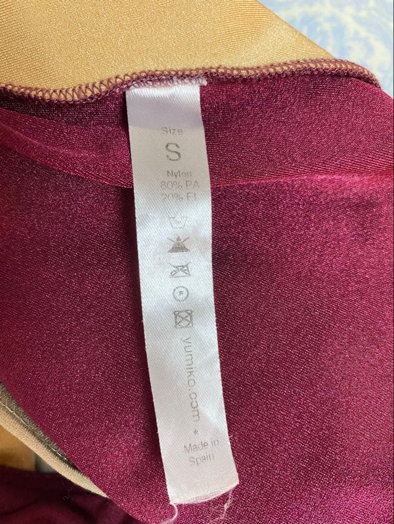YUMIKO Nadja レオタード S 美品 Burgundy×Toffee