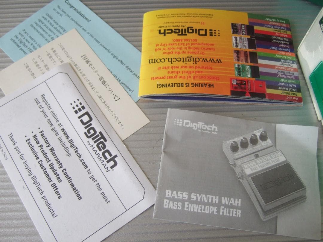 付属品完備 DigiTech BASS SYNTH WAH デジテック