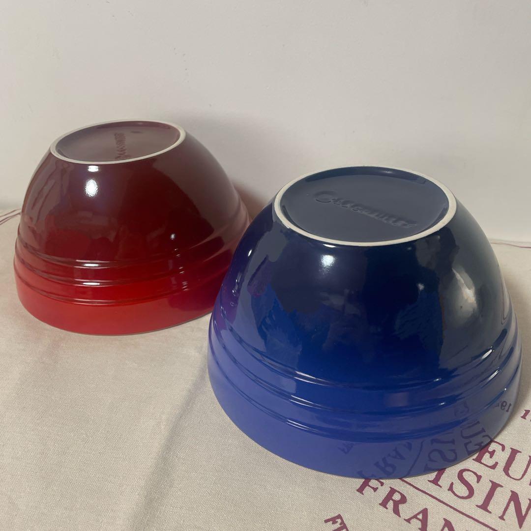 《新品》廃盤 ルクルーゼ 大きいどんぶり鉢 2個セット マルチボウル