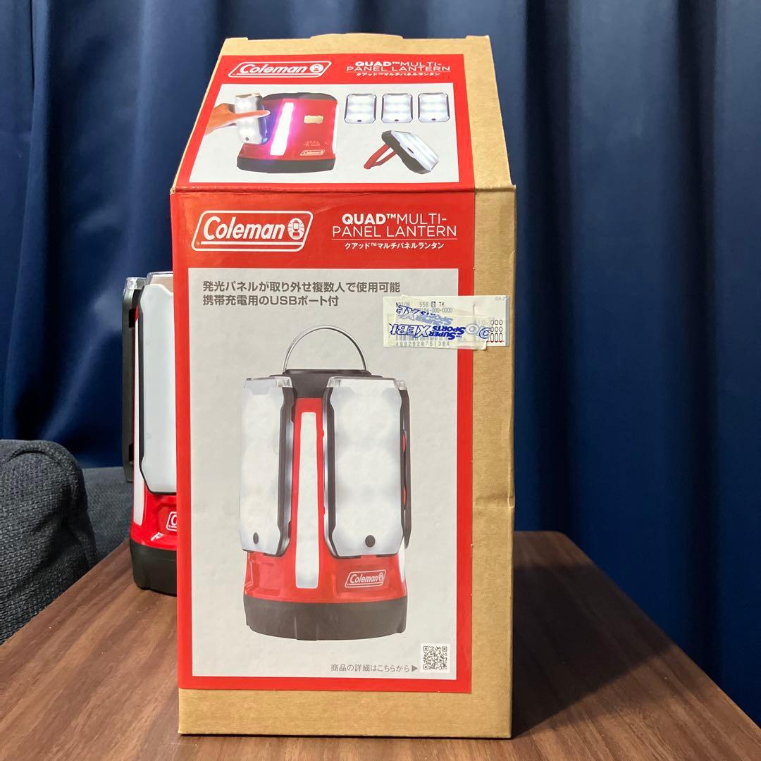 【美品】コールマンクアッドマルチパネルランタン（型番：2000031270