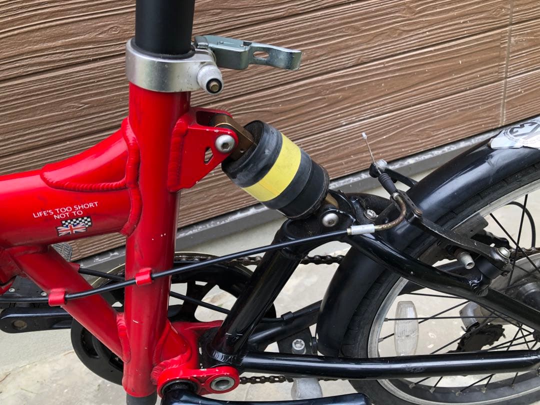 折りたたみ自転車 赤
