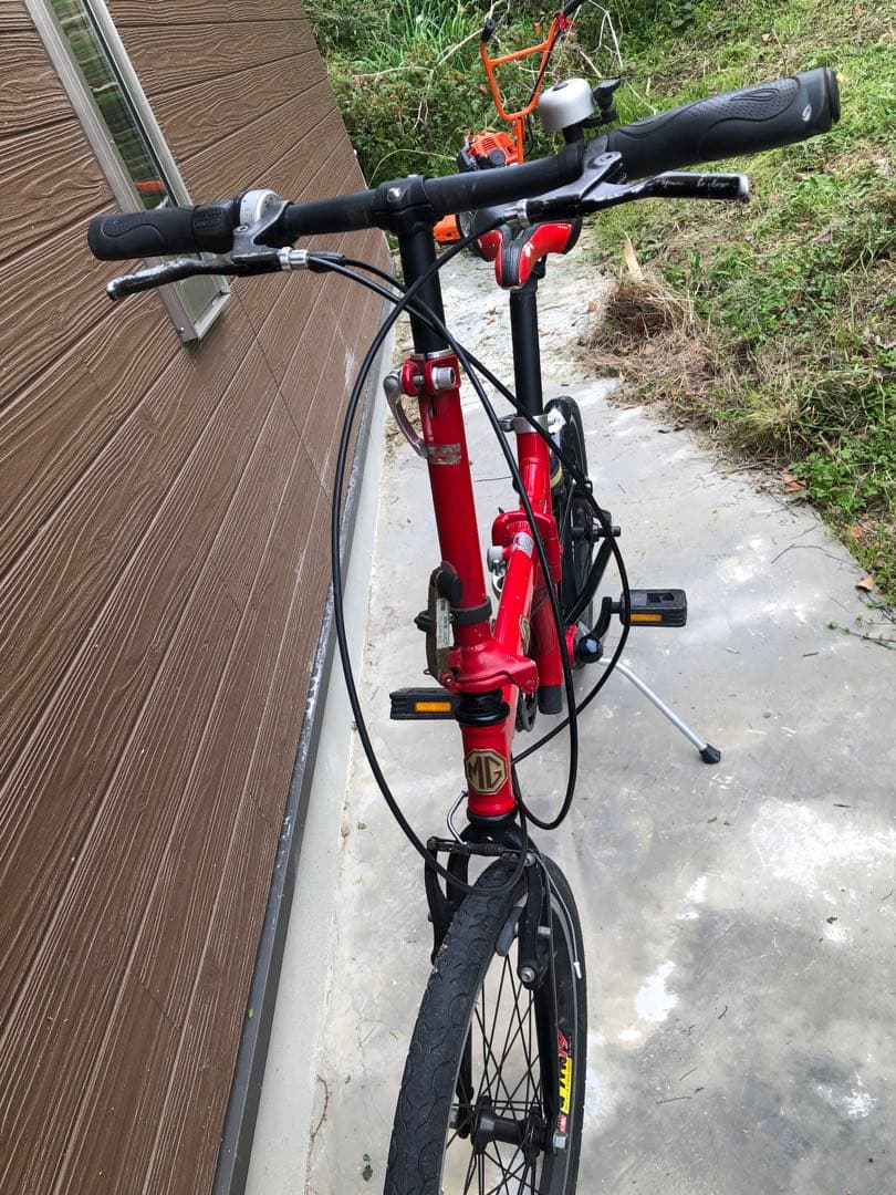折りたたみ自転車 赤
