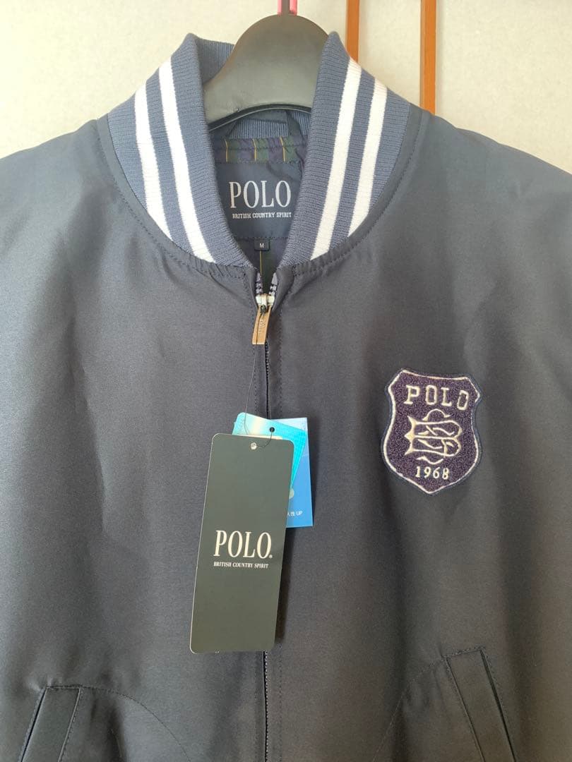 【新品】POLO ジャケット ワッペン　ブルゾン　ネイビー 1968年スタイル