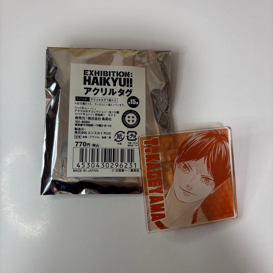 影山飛雄 ハイキュー!! 缶バッジ アクリルタグ クロスキーリング ステッカー