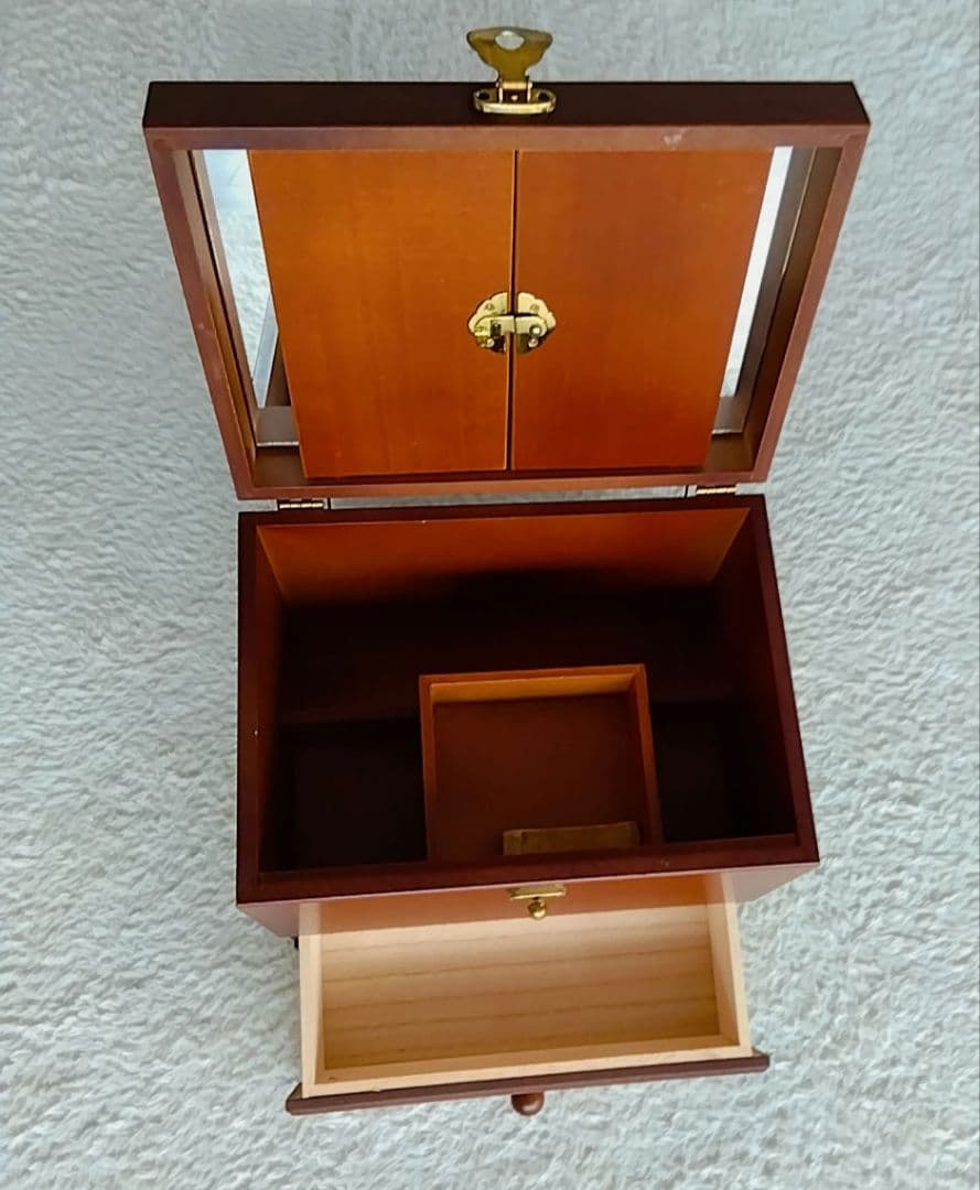 持ち運び三面鏡ボックス　VINTAGE　昭和