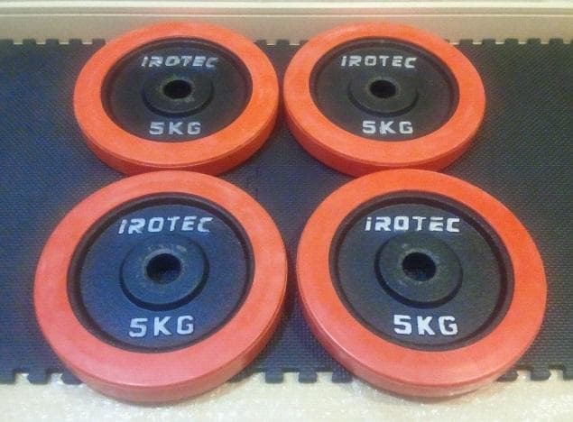 アイロテック 5kg 4枚 プレート ラバー iROTEC 20kg ダンベル