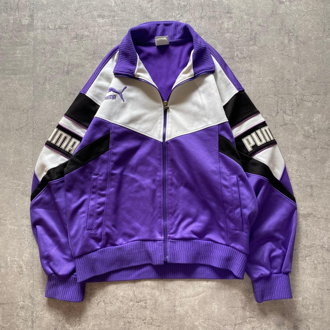 【激レア】90s PUMA トラックジャケット セットアップ 紫 ジャージ