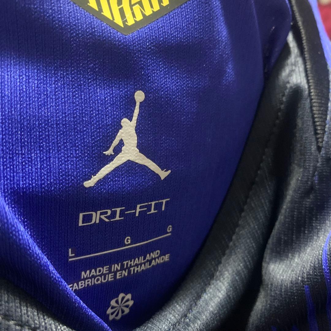 y*n様 Jordan サッカーシャツ ネイビー グリーン L サイズ
