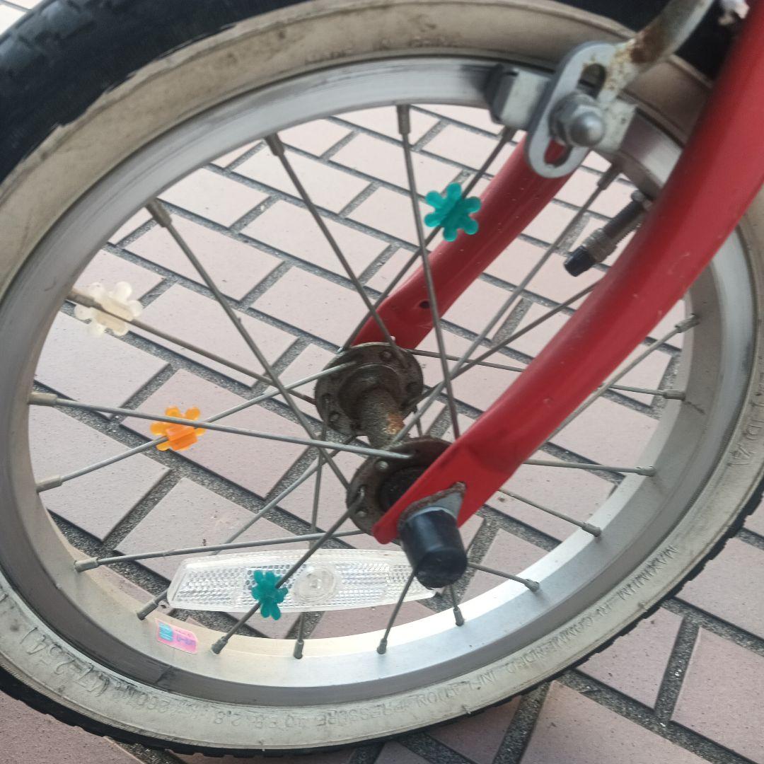 アサヒ自転車　補助輪つき　14インチ