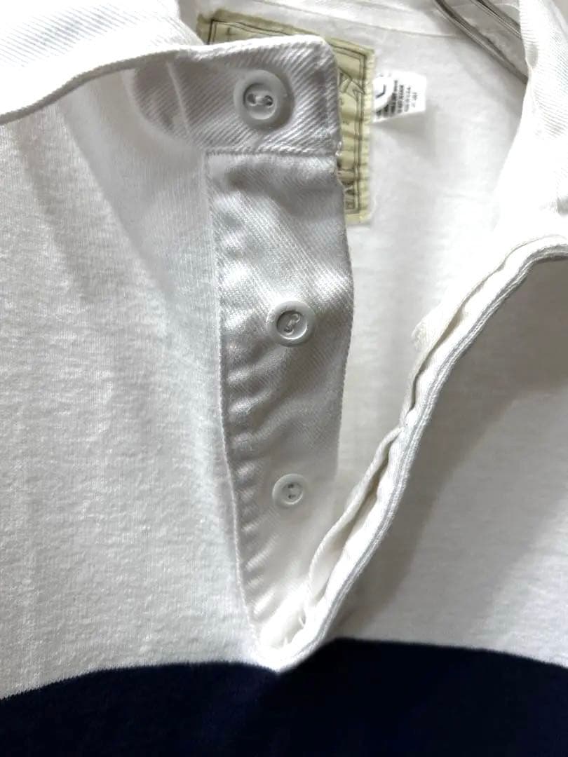 90s USA製 THORNTON BAY Lsize ラガーシャツ ボーダー