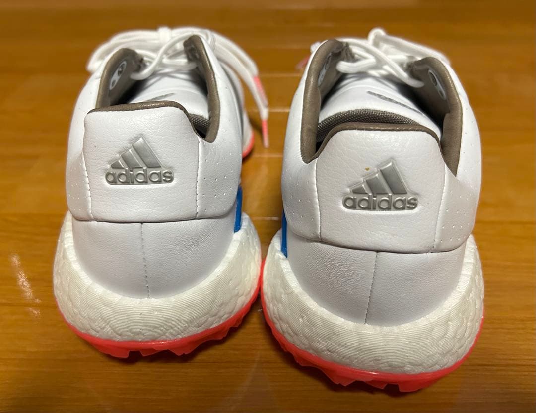adidas ゴルフシューズ ホワイト/オレンジ/ブルー