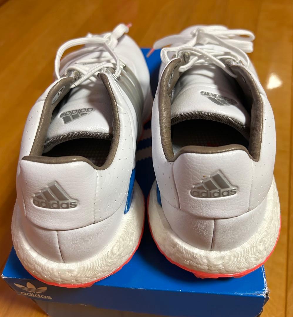 adidas ゴルフシューズ ホワイト/オレンジ/ブルー