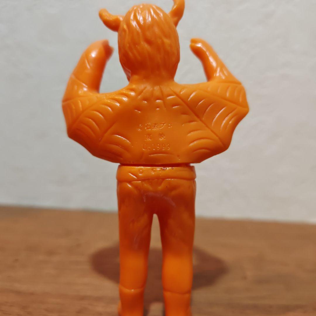 昭和年代当時物 ユニファイブ製刻印 仮面ライダー 【蜘蛛男】ミニソフビ☆希少品☆
