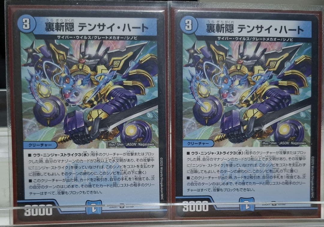 「ゆうゆうメルカリ便　即購入大歓迎」青黒コンプレックスデッキ　スリーブ付き