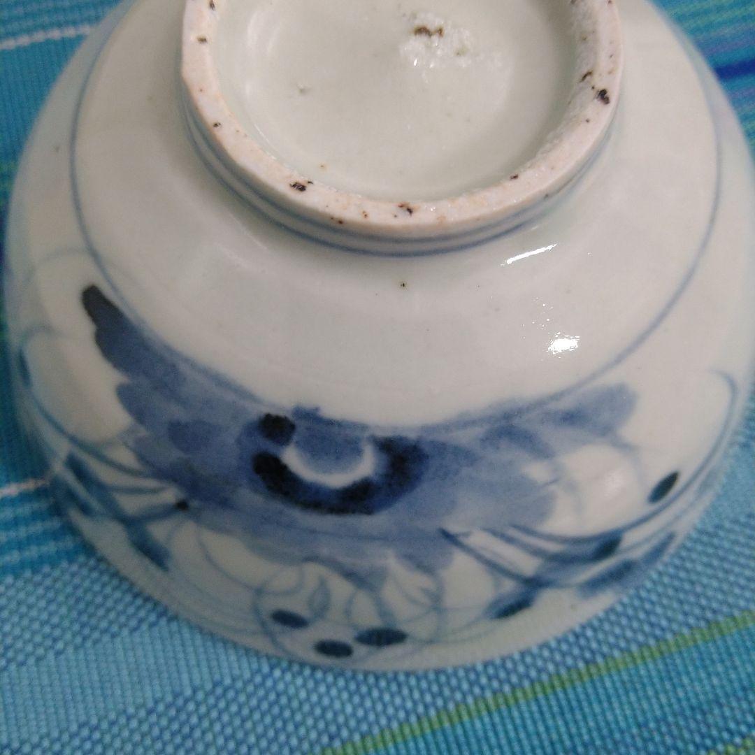 兵頭侑亀さん　飯茶碗古戸部花蝶文