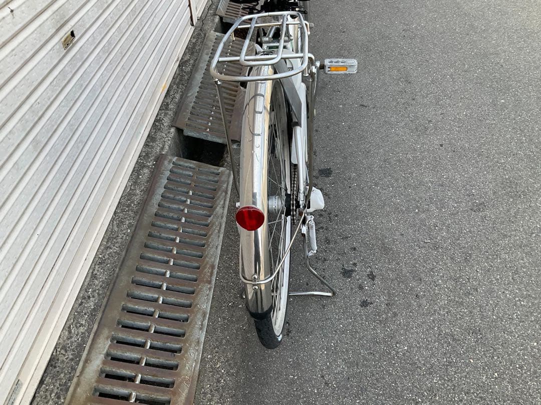 パナソニック新機種電動アシスト自転車viviNX26インチシルバーアルミボディー
