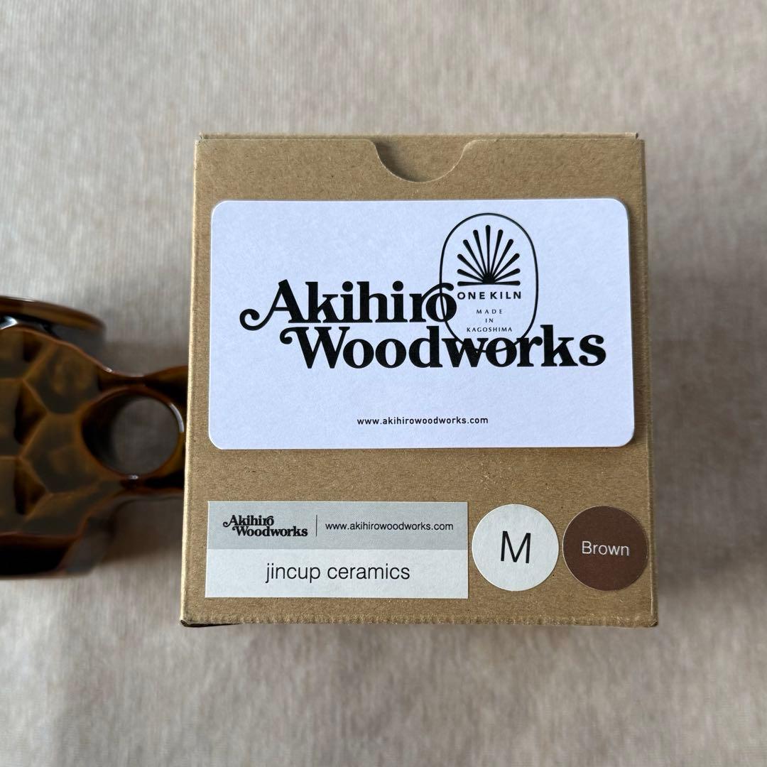 新品 AKIHIRO WOODWORKS JINCUP セラミック ブラウン