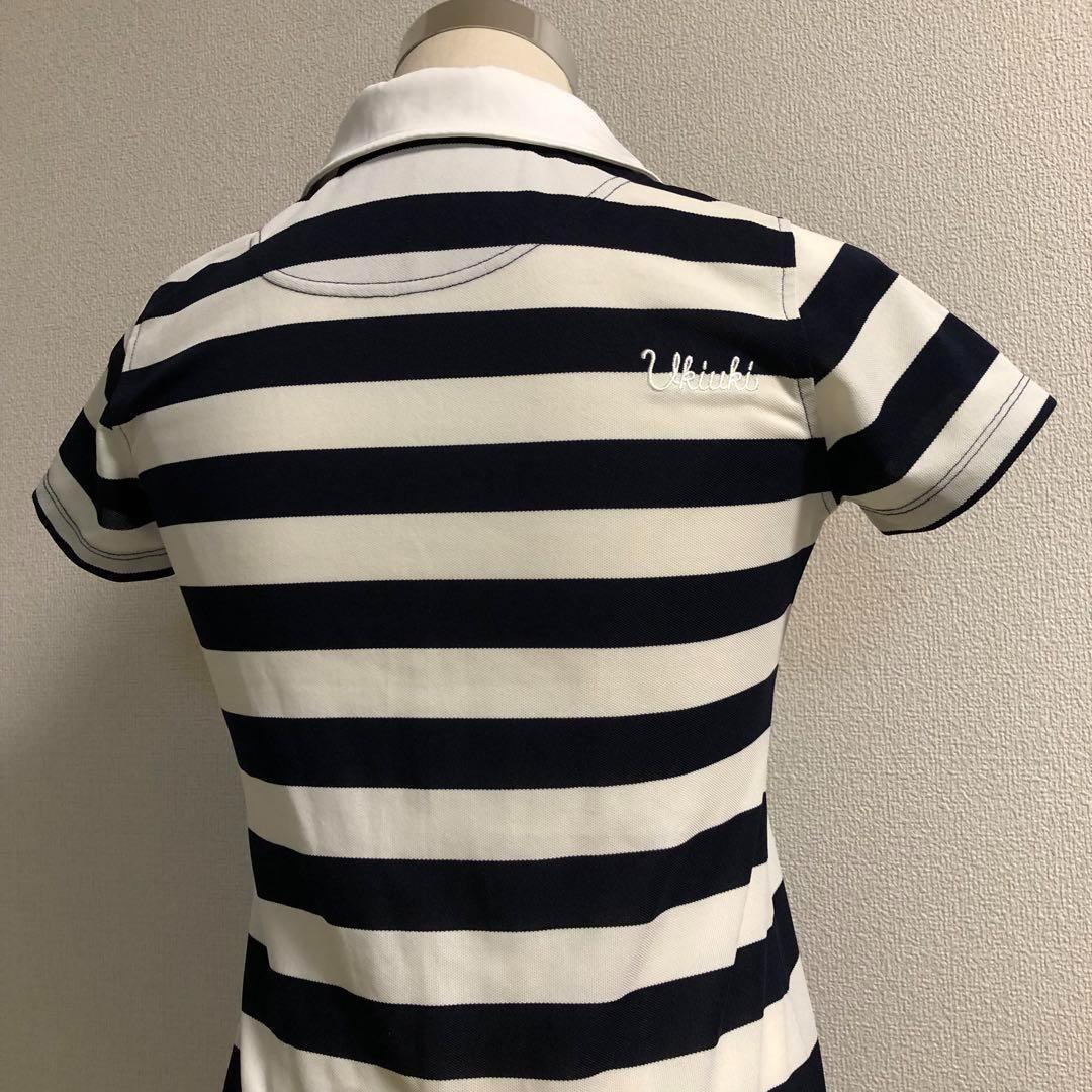 ルコックゴルフ ワンピース ネイビー ホワイト ボーダー Mサイズ