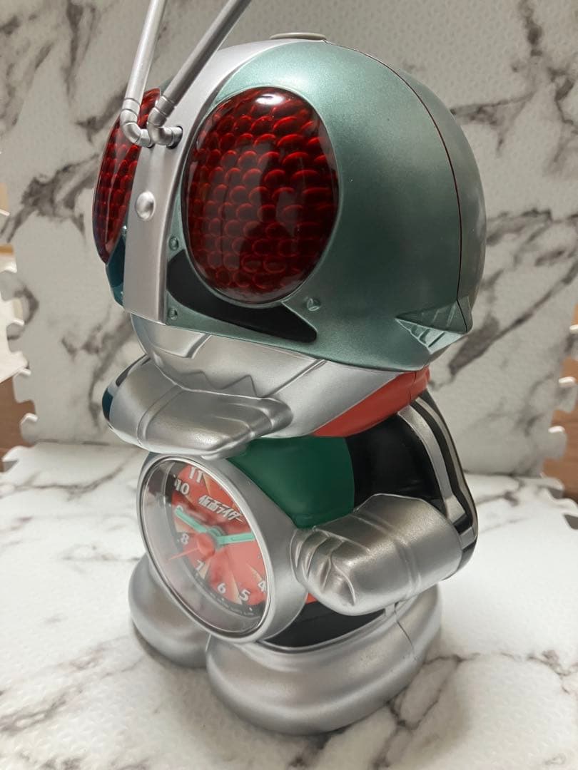 ★希少 リズム（RHYTHM）の「仮面ライダー 目覚まし時計 メーカー生産終了