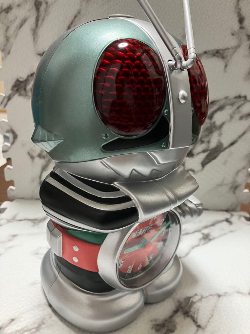 ★希少 リズム（RHYTHM）の「仮面ライダー 目覚まし時計 メーカー生産終了