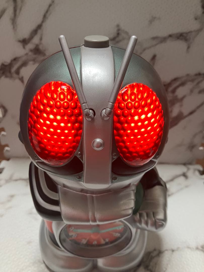 ★希少 リズム（RHYTHM）の「仮面ライダー 目覚まし時計 メーカー生産終了
