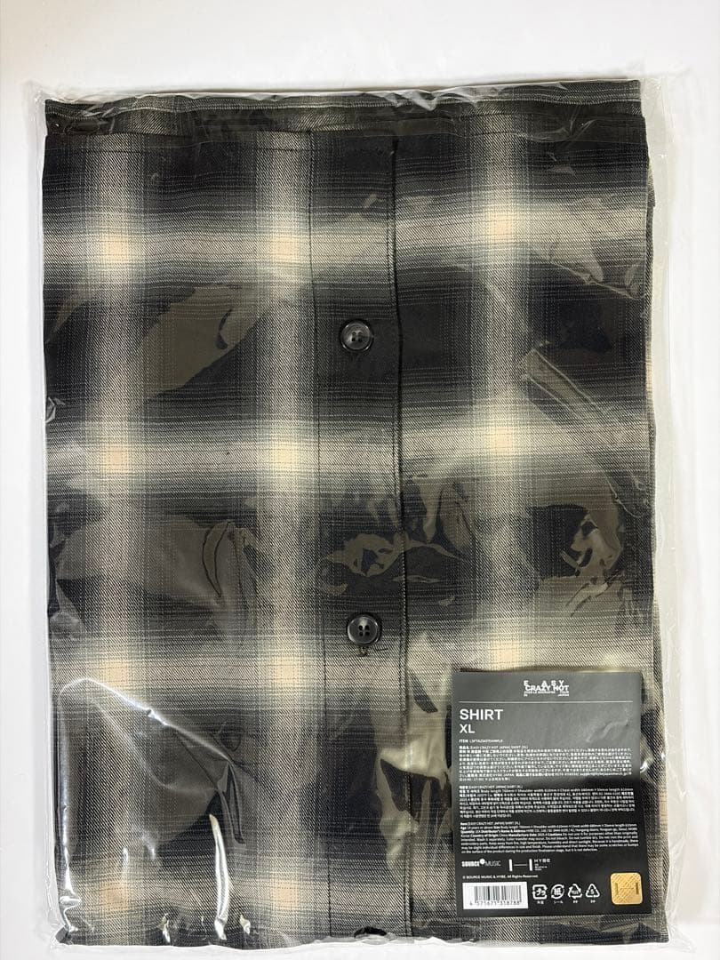 LE SSERAFIM チェック柄シャツ XL フォトカード付き