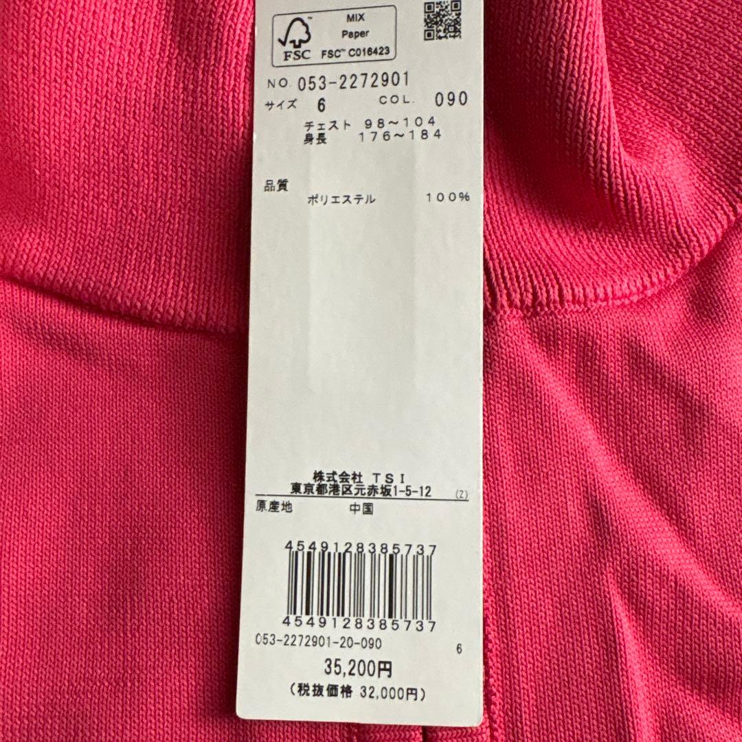 【新品　未使用】PEARLY GATES LAYER ピンク シャツ サイズ6