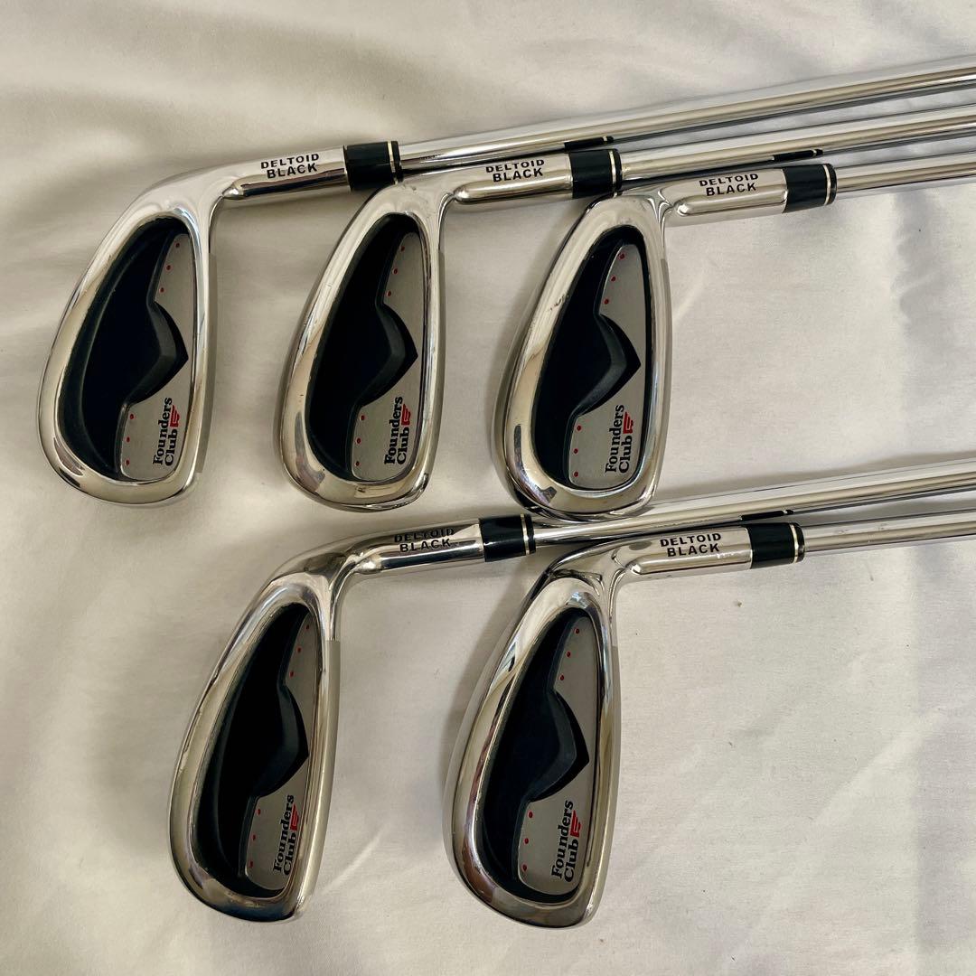 Founders club deltoid black アイアン 5本セット