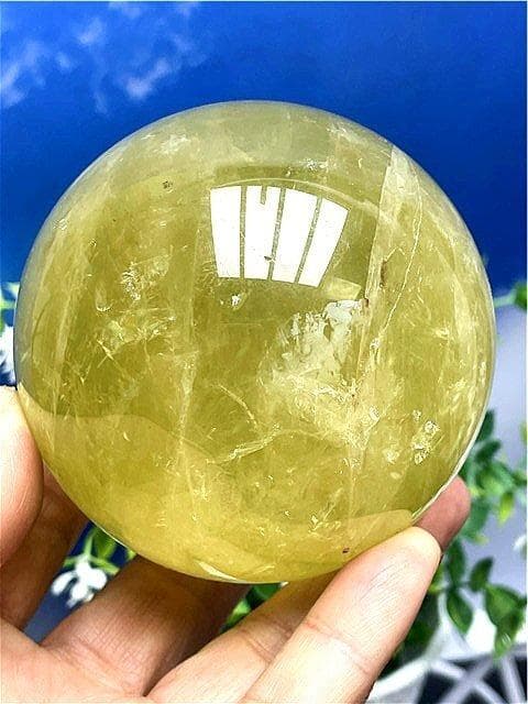 AAA級【金運UP】★天然シトリン丸玉B89D1/192D03A