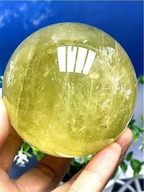 AAA級【金運UP】★天然シトリン丸玉B89D1/192D03A