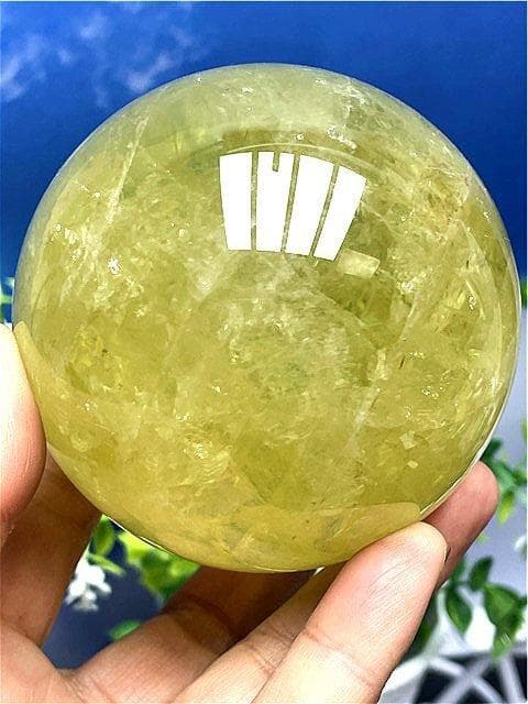 AAA級【金運UP】★天然シトリン丸玉B89D1/192D03A