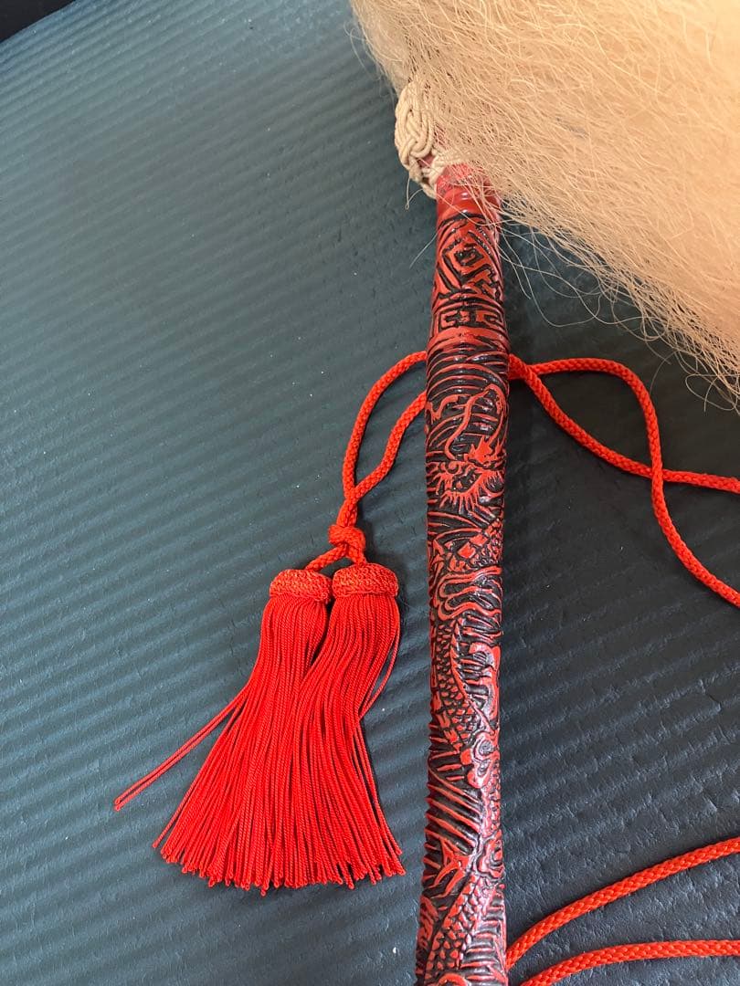 払子　龍の彫刻　仏具 装束 供養
