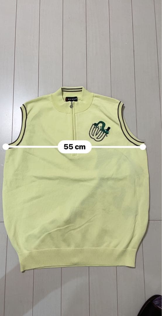 2601-04 M-U SPORTS イエロー　ゴルフ　ベスト