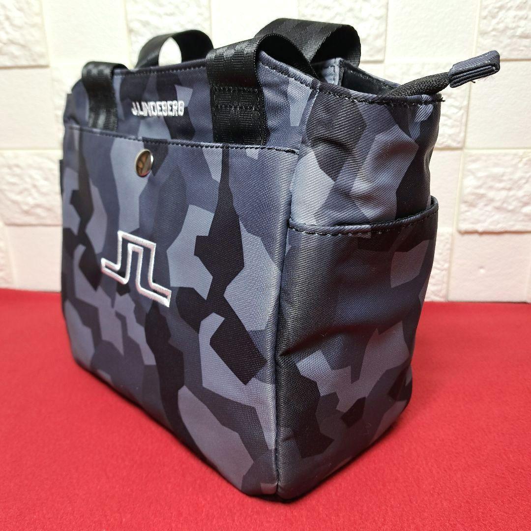 【美品】J. LINDEBERG ラウンドバック カートバック グレー迷彩