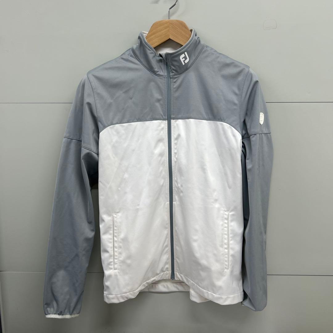 FootJoy フルジップジャケット グレー/ホワイト　Mサイズ