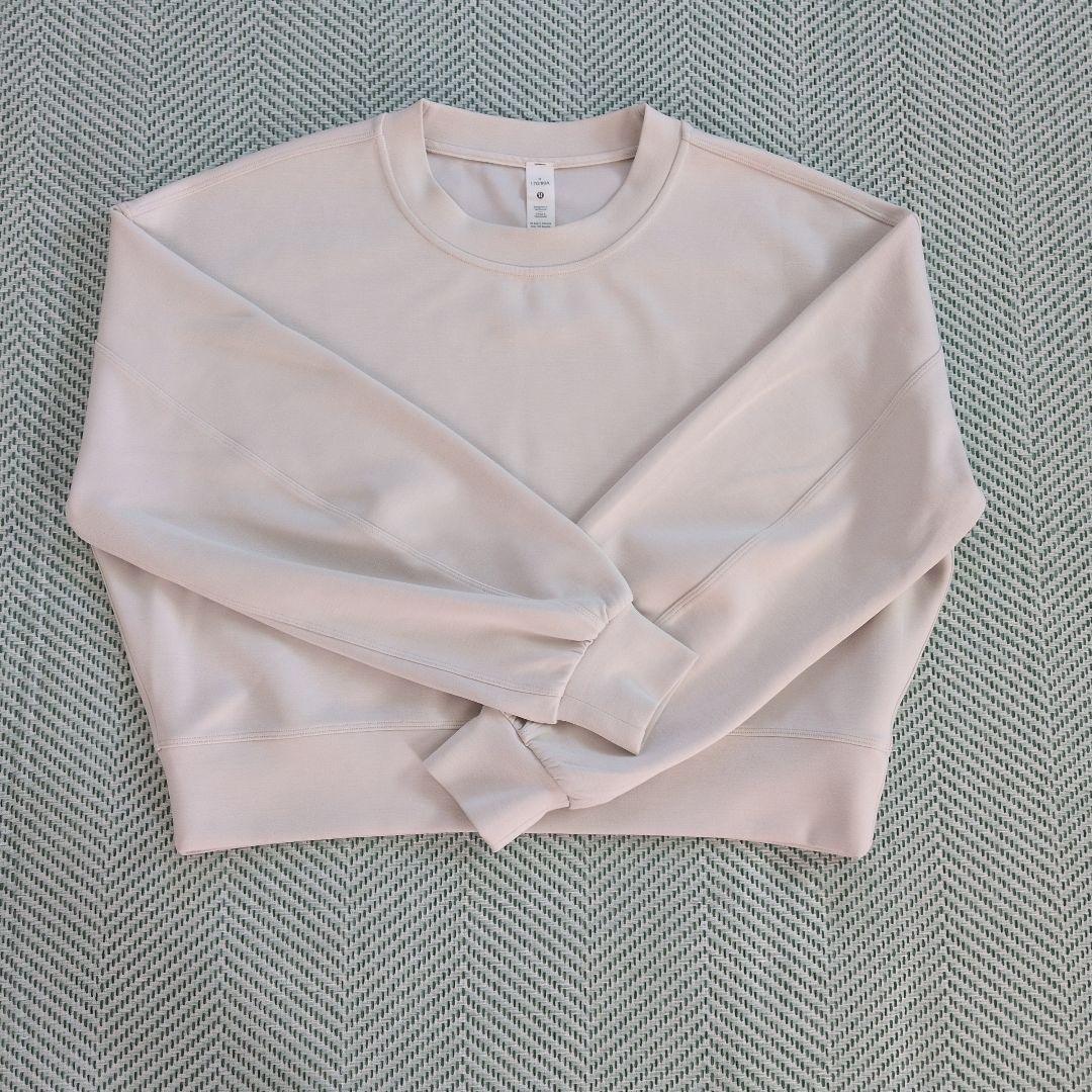 【美品】lululemon/クロップト丈スウェット　Softstream