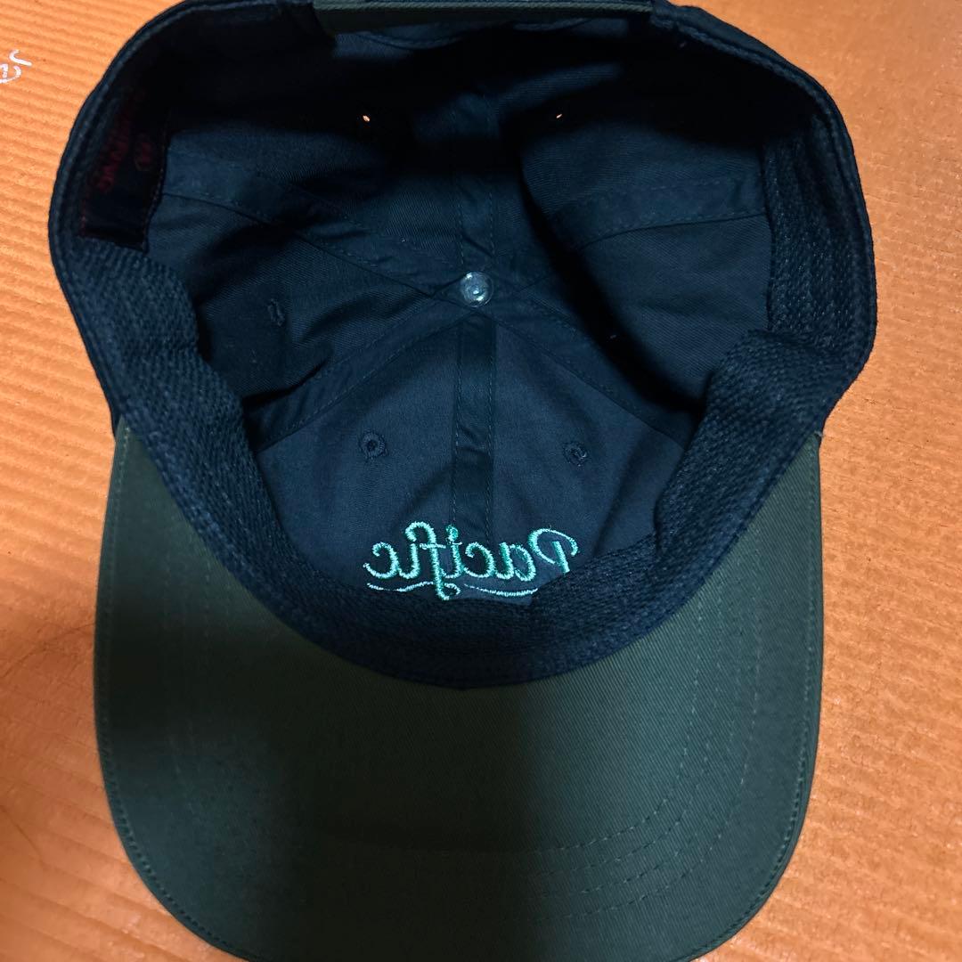 【完売品】ブリーフィング×パシフィックゴルフクラブ コラボ キャップ 黒/緑