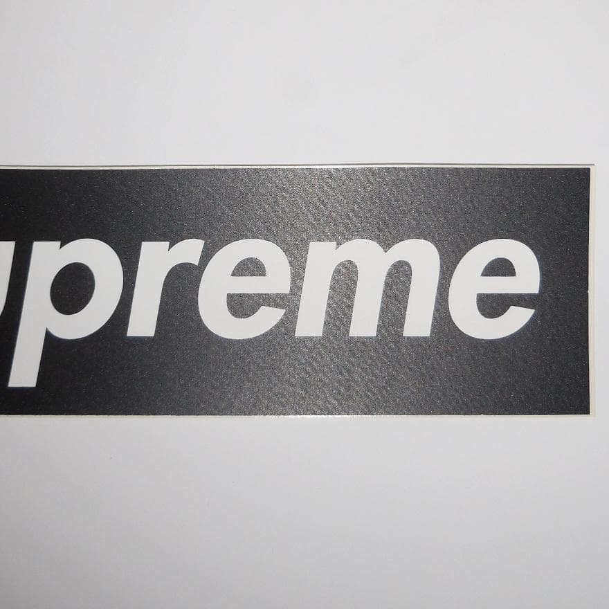 Supreme カーボンファイバー ボックスロゴ ステッカー ブラック 正規品