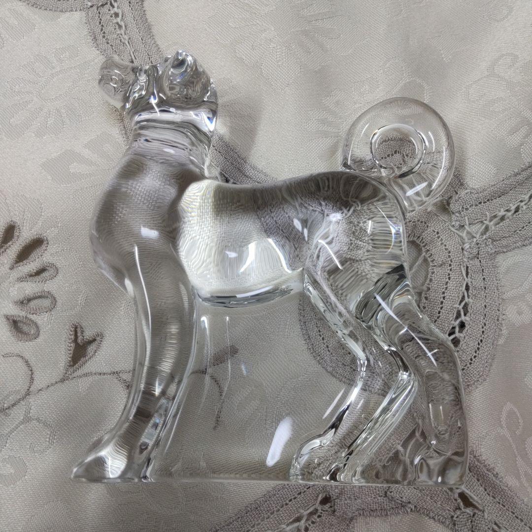 Baccarat クリスタル 犬 置物