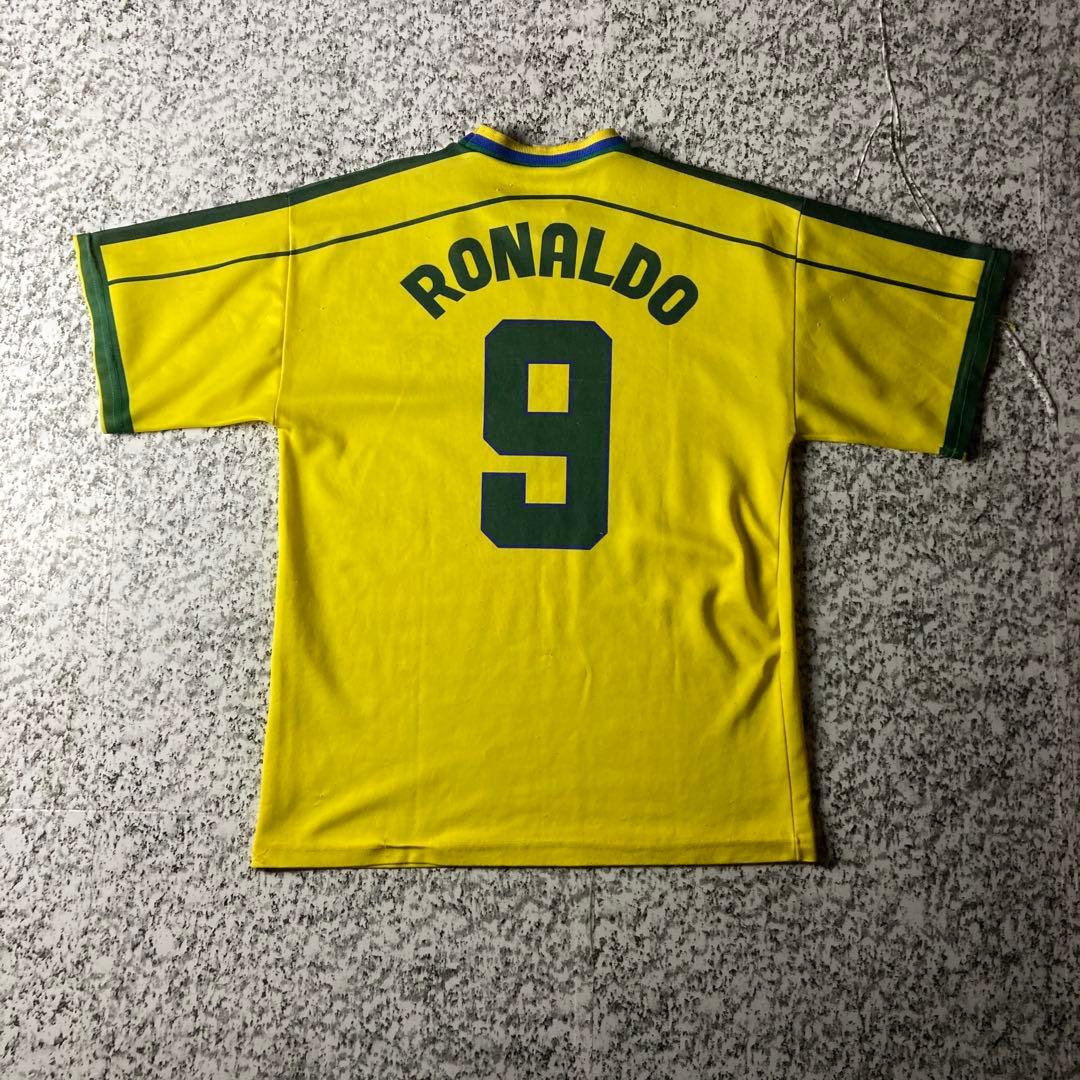 【90sオールド】ブラジル代表　ロナウド　ヴィンテージユニフォーム　CBF